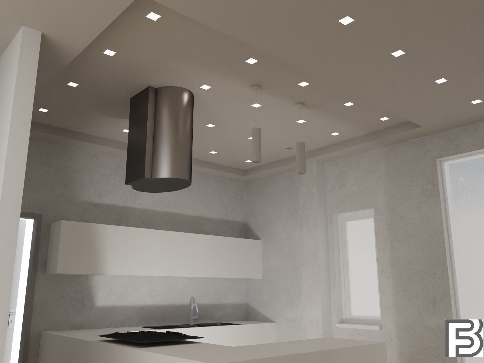 Progetto di cucina, render
